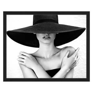 Afbeelding Big Black Hat Massief beukenhout/plexiglas - 52 x 42 cm