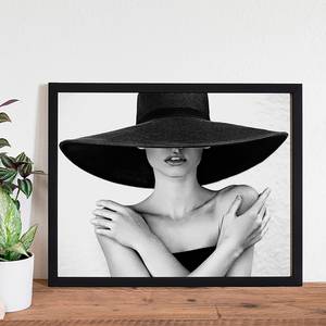 Afbeelding Big Black Hat Massief beukenhout/plexiglas - 52 x 42 cm