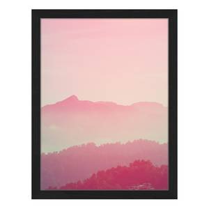 Bild Sunrise over mountains Buche massiv / Plexiglas - 32 x 42 cm