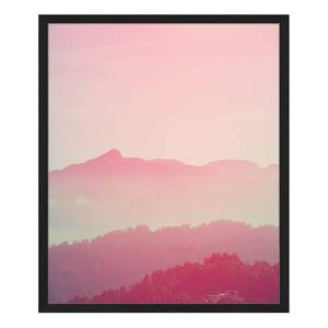 Afbeelding Sunrise over Mountains Massief beukenhout/plexiglas - 52 x 62 cm