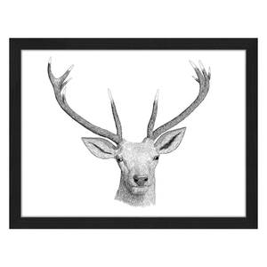 Tableau déco Oh Deer Hêtre massif / Plexiglas - 42 x 32 cm