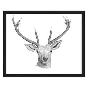 Afbeelding Oh Deer Massief beukenhout/plexiglas - 52 x 42 cm