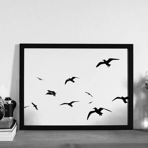 Tableau déco Flaying Seagulls Hêtre massif / Plexiglas - 42 x 32 cm