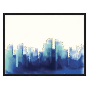 Tableau déco Abstract Blue Hêtre massif / Plexiglas - 82 x 62 cm