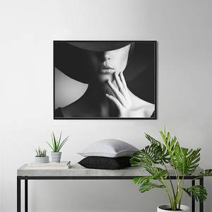 Tableau déco Retro Woman Style Hêtre massif / Plexiglas - 82 x 62 cm
