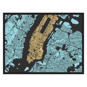 Bild New York Buche massiv / Plexiglas - 82 x 62 cm