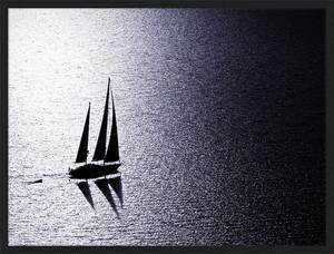 Tableau déco Sailing at Sunset Hêtre massif / Plexiglas - 82 x 62 cm