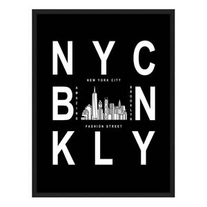 Tableau déco NYC Hêtre massif / Plexiglas - 62 x 82 cm