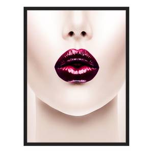 Tableau déco Lips Hêtre massif / Plexiglas - 62 x 82 cm