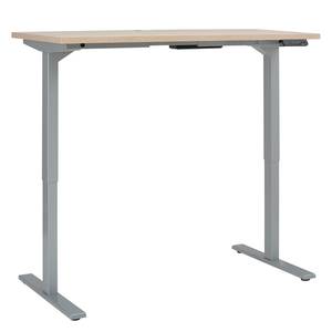 Bureau eDJUST I Sonoma eikenhouten look/platinakleurig