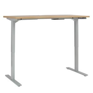 Bureau eDJUST III Riviera eikenhouten look/platinakleurig