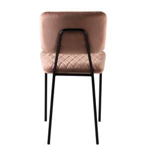 Eetkamerstoelen Tarup (set van 2) fluweel/metaal - Pastel abrikoos