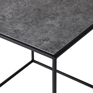 Set di tavolini Vines (3 pezzi) Metallo - Decorazione cemento/Nero