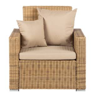 Loungefauteuil Calla Millor Lloyd Loom - bruin/beige