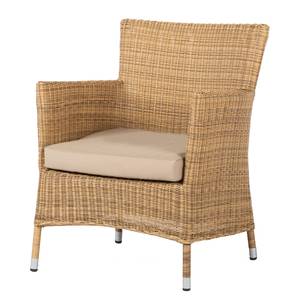 Fauteuils jardin Calla Millor (lot de 2) Tressage Lloyd Loom - Marron / Beige