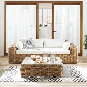 Loungetafel Calla Millor Polyrotan - bruin/beige