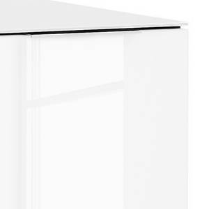 Sideboard Shino I Glas Weiß / Eiche Riviera Dekor