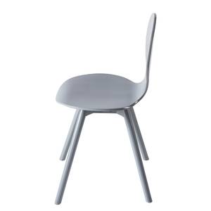 Chaises Patro (lot de 2) Partiellement en bambou massif - Gris