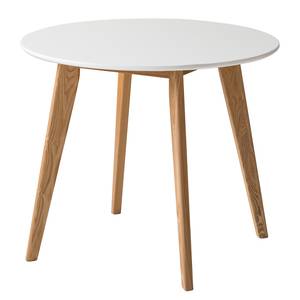 Eettafel Rob I deels massief essenhout - wit/essenhout