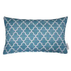 Housse de coussin T-Pastel Ornaments Coton - Bleu pétrole - 50 x 30 cm