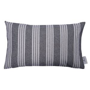 Kussensloop T-Denim Stripes Geweven stof - grijs/crèmekleurig - 50 x 30 cm