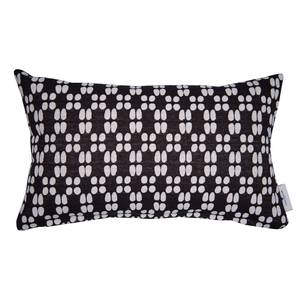 Housse de coussin T-White Dabs Tissu - Noir / Blanc - 50 x 30 cm