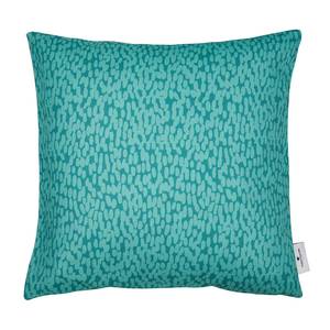 Kussensloop T-Small Dabs Geweven stof - wit/turquoise