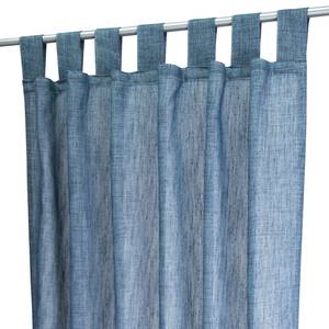 Rideau à passants T-Classic Tissu - Bleu jean