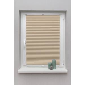 Plissee Klemmfix Fyn Webstoff - Warmes Beige - 50 x 130 cm