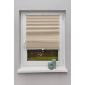 Plissee Klemmfix Fyn Webstoff - Warmes Beige - 60 x 220 cm