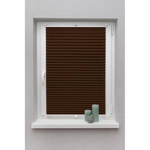 Plissee Klemmfix Fyn Webstoff - Braun - 40 x 130 cm