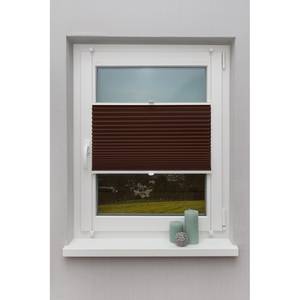 Plissee Klemmfix Fyn Webstoff - Braun - 60 x 220 cm