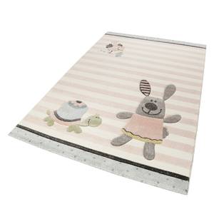 Tapis enfant Happy Friends Tissu - Abricot pastel - 120 x 170 cm