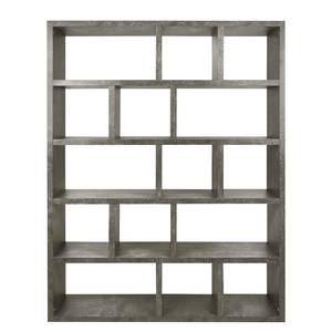 Étagère Berlin Blanc mat - Imitation béton - 150 x 198 cm