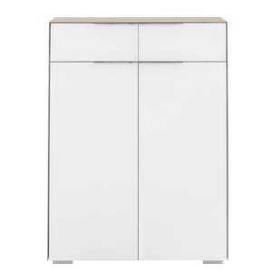 Armoire de bureau YES I Blanc mat / Sablé mat