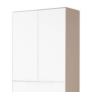 Armoire de bureau YES II Blanc mat / Sablé mat