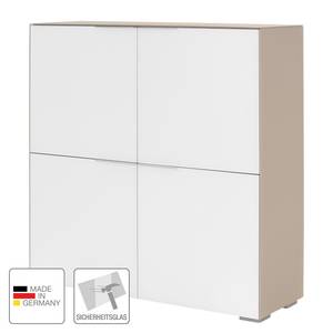 Armoire de bureau YES V Blanc mat / Sablé mat