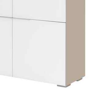 Armoire de bureau YES V Blanc mat / Sablé mat