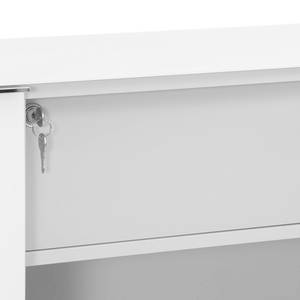 Armoire de bureau YES V Blanc mat / Sablé mat