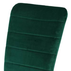 Chaises Ravno (lot de 2) Velours / Acier - Noir - Vert