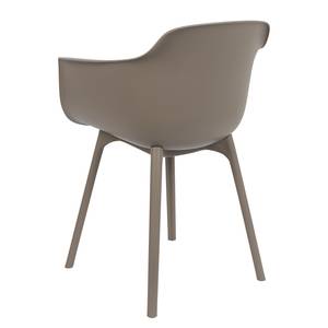 Chaises à accoudoirs Kito (lot de 2) Matière plastique - Taupe