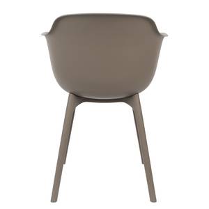 Chaises à accoudoirs Kito (lot de 2) Matière plastique - Taupe