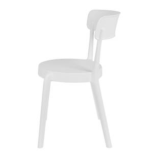 Chaises Helba I (lot de 2) Matière plastique - Blanc