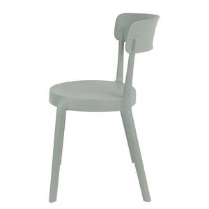 Chaises Helba I (lot de 2) Matière plastique - Gris clair