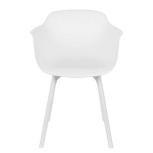 Chaises à accoudoirs Kito (lot de 2) Matière plastique - Blanc