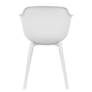 Chaises à accoudoirs Kito (lot de 2) Matière plastique - Blanc