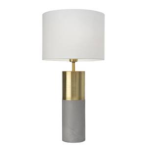 Lampe Turin Tissu mélangé / Béton - 1 ampoule