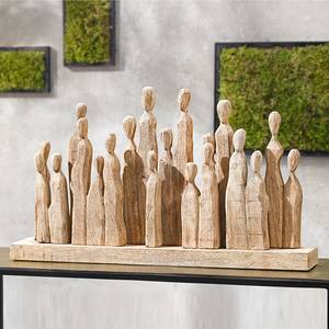 Dekofigur Crowd Mangoholz - Beige