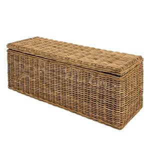 Truhe Trunk Rattan / Holz - Braun