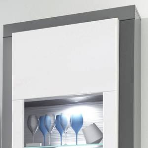 Vitrine murale Curlewis Blanc brillant / Anthracite